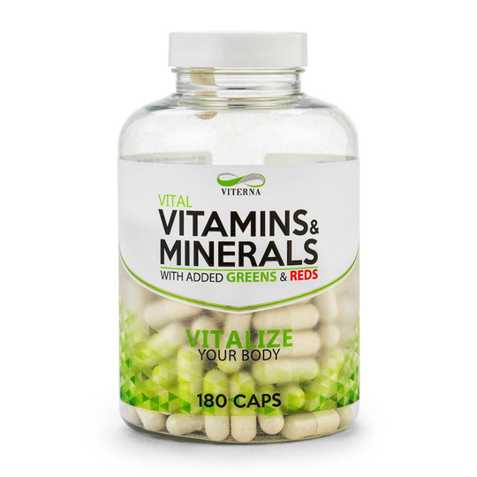 Viterna Vitamins & Minerals, 180 caps, Vitaminer