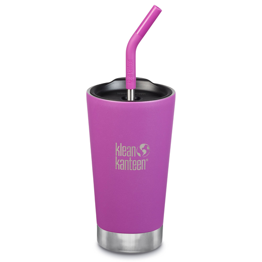 Klean Kanteen Termosmugg med sugrörslock, 473 ml, berry bright