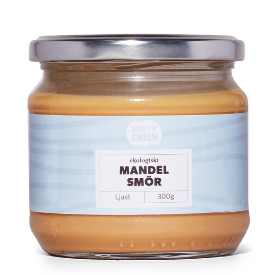 Happy Green Mandelsmör Ljust, 300g ekologisk