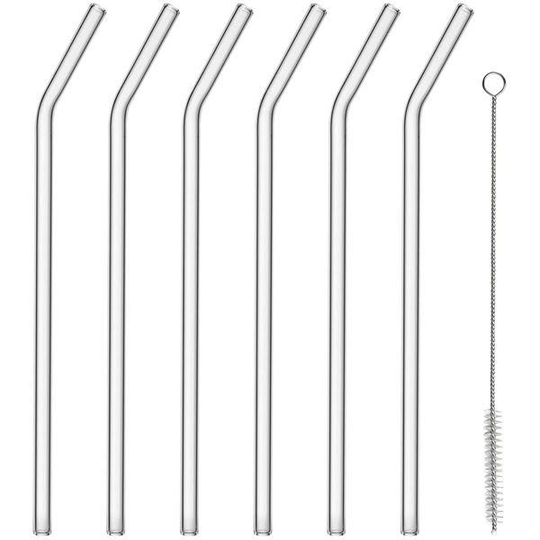 Sala sugrör i glas 20 cm 6-pack