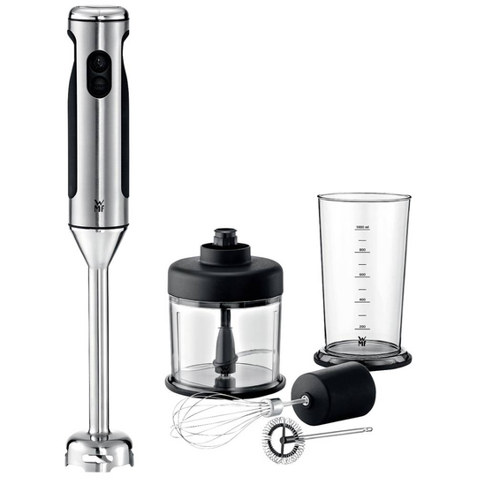 WMF Lineo Stavmixer 700 W Turbofunktion, med fot, med Shaker Rostfritt stål, Svart