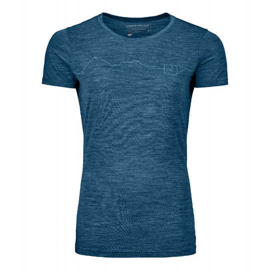 Ortovox 150 Cool Mountain TS - T-shirt - Dam Petrol Blue Blend XS