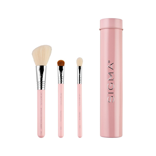 Sigma Beauty Essential Trio Brush Set Light Pink