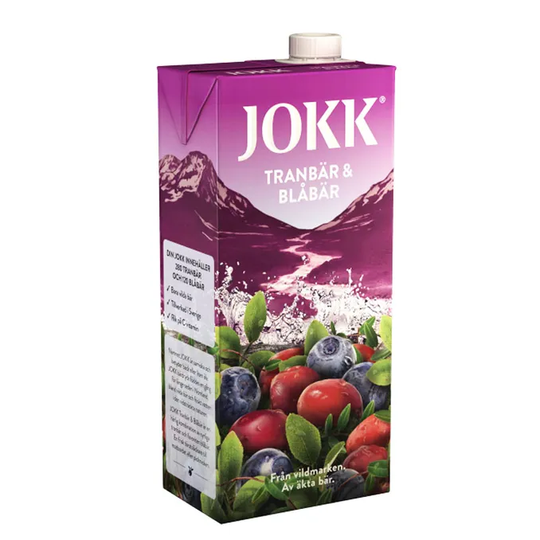 Jokk Tranbär & Blåbärsdryck