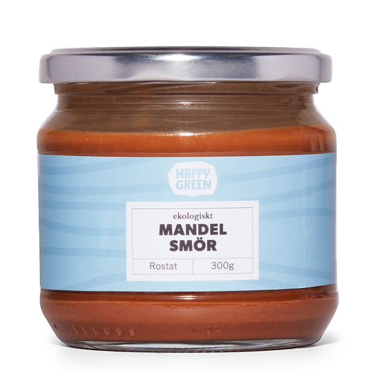Happy Green Mandelsmör Rostat, 300g ekologisk
