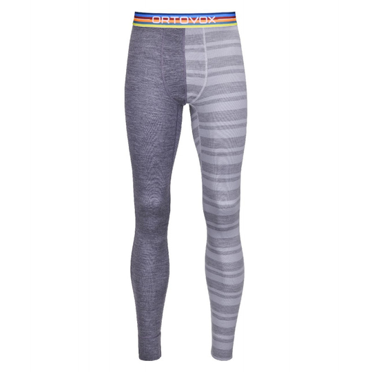 Ortovox 185 Rock'N'Wool Long Pants - Underställ Herr Grey Blend S