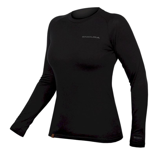 Endura BaaBaa Blend L/S Baselayer - Underställ Dam Black XS