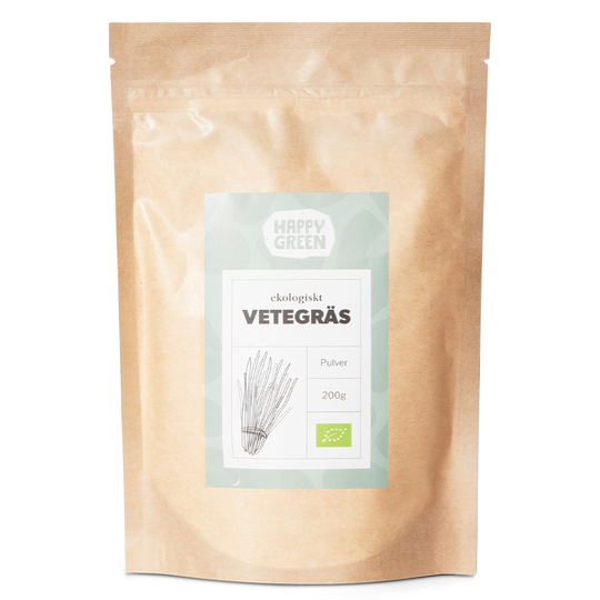 Happy Green Vetegräs pulver, 200g ekologisk