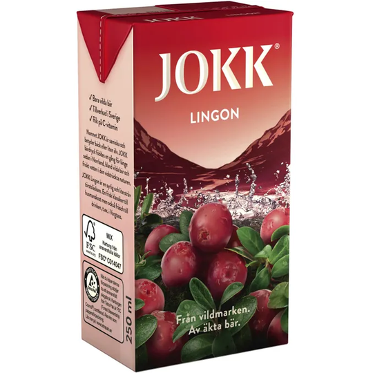 Jokk 2 x Dryckeskoncentrat Lingon