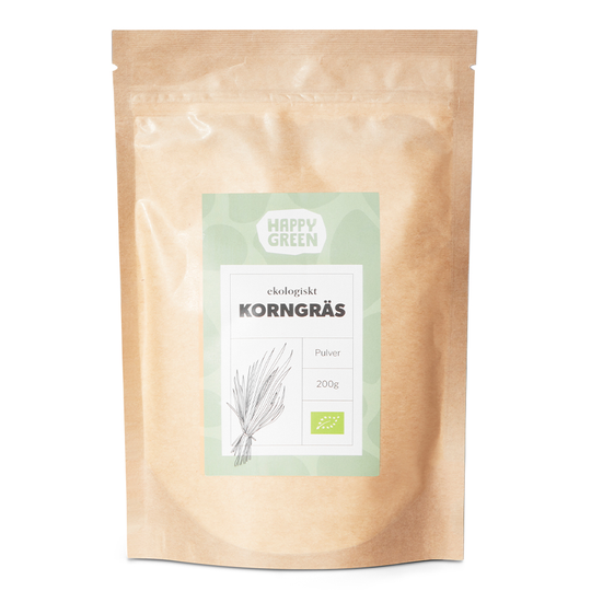 Happy Green Korngräs pulver, 200g ekologisk