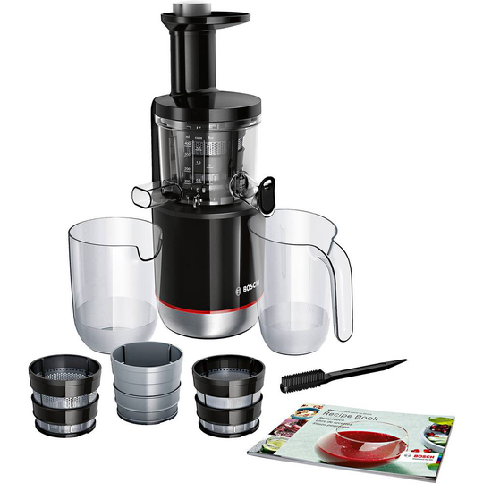 Långsam juicepress Bosch Haushalt DE-MESM731M 150 W Svart, Silver (matt)