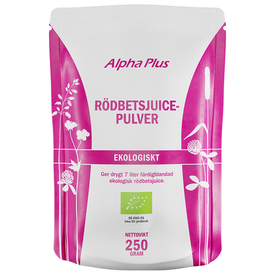 Alpha Plus Rödbetsjuicepulver, 250g ekologisk