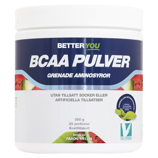Better You Naturligt BCAA Pulver Päron & Melon, 250g