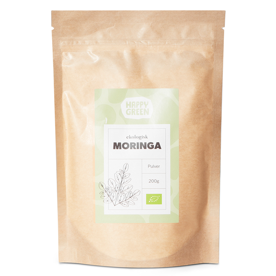 Happy Green Moringa pulver, 200g ekologisk