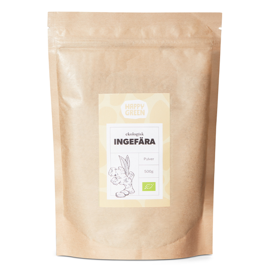 Happy Green Ingefära pulver, 500g ekologisk