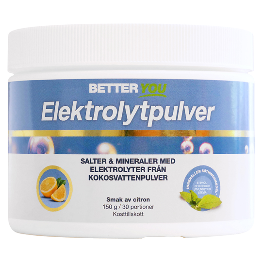 Better You Elektrolytpulver Citron, 150g