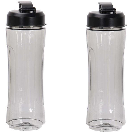 Select dricksflaska 0,6L 2-pack klar/svart