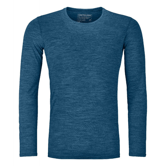 Ortovox 150 Cool Clean LS - T-shirt - Herr Petrol Blue Blend S