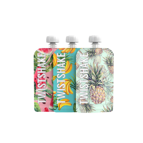 Twistshake Squeeze Bag 220 ml 3 st