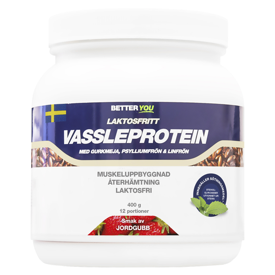Better You Vassleprotein Laktosfritt Jordgubb, 400g
