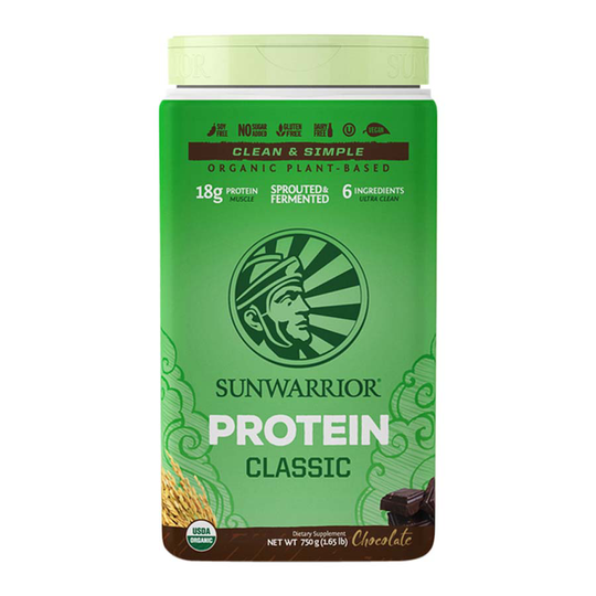 Sunwarrior Classic Protein Choklad, 750 g ekologisk
