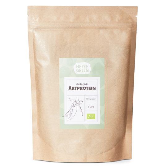 Happy Green Ärtprotein, 500g ekologisk