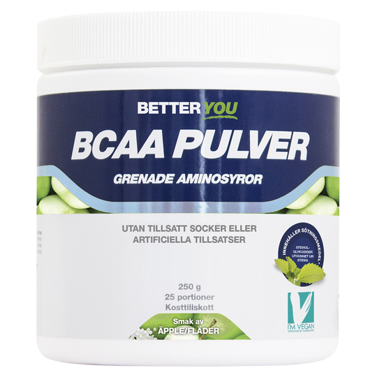 Better You Naturligt BCAA Pulver Äpple & Fläder, 250g
