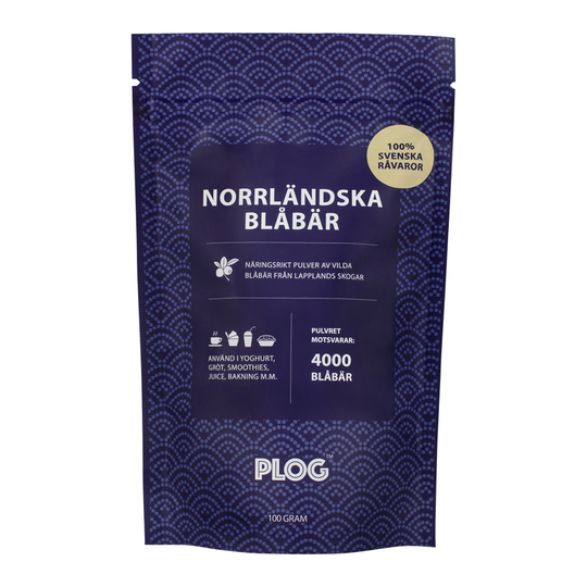 Plog Norrländska Blåbär, 100g