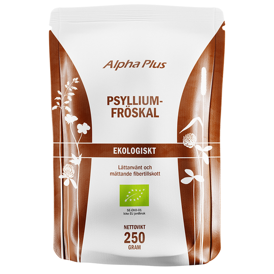 Alpha Plus Psylliumfröskal, 250g ekologisk