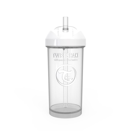 Twistshake Straw Cup Pastellvit 360 ml