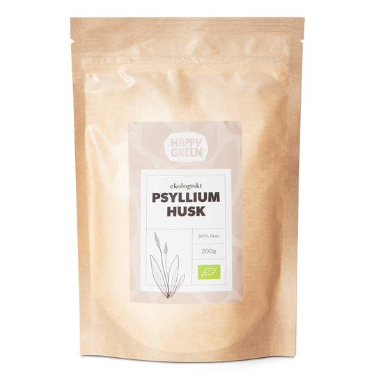 Happy Green Psyllium Husk, 200g ekologisk