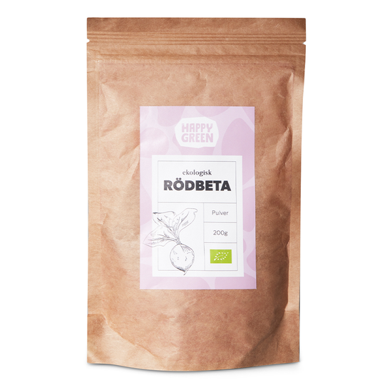 Happy Green Rödbeta pulver, 200g ekologisk