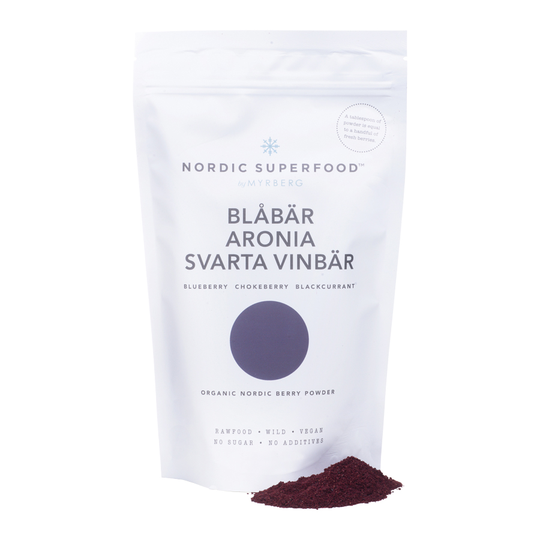 Nordic Superfood Blåbär Aronia Svarta vinbär, 80g
