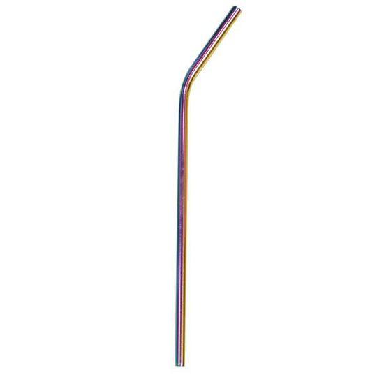 Sugrör i stål böjd XL rainbow