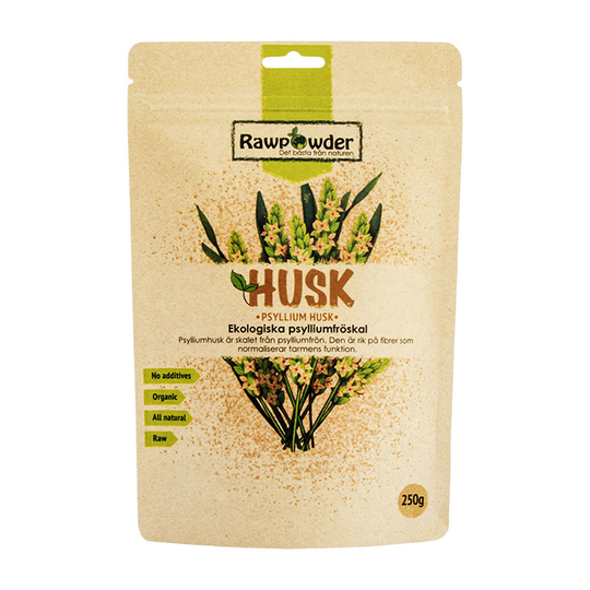 Rawpowder Husk, 250g pulver ekologisk