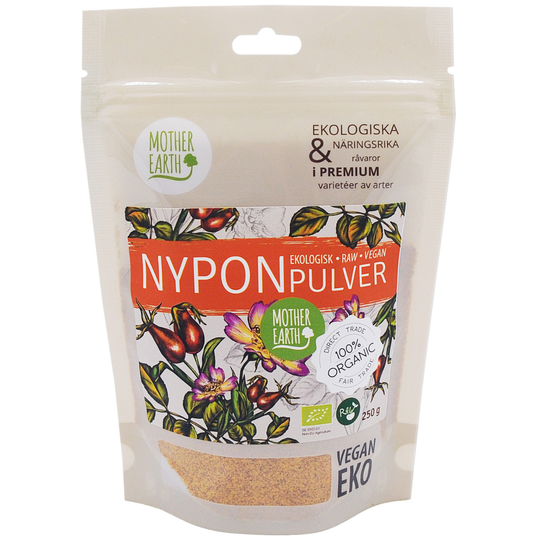 Mother Earth Nyponpulver, 250g ekologisk