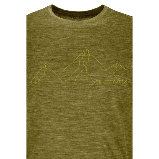 Ortovox 150 Cool Mountain Face - T-shirt - Herr Green Moss Blend S