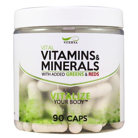 Viterna Vitamins & Minerals, 90 caps, Vitaminer