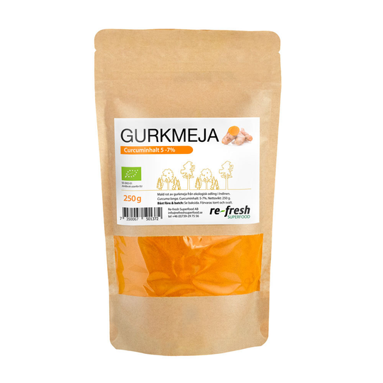 Re-fresh Superfood Gurkmeja Pulver, 250g ekologisk