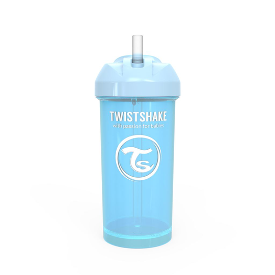 Twistshake Straw Cup Pastellblå 360 ml