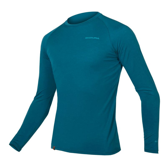 Endura BaaBaa Blend L/S Baselayer - Underställ Herr Kingfisher XXL
