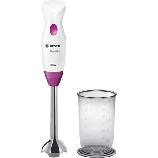 Bosch Haushalt MSM2410PW Stavmixer 400 W med Shaker Vit, Violett