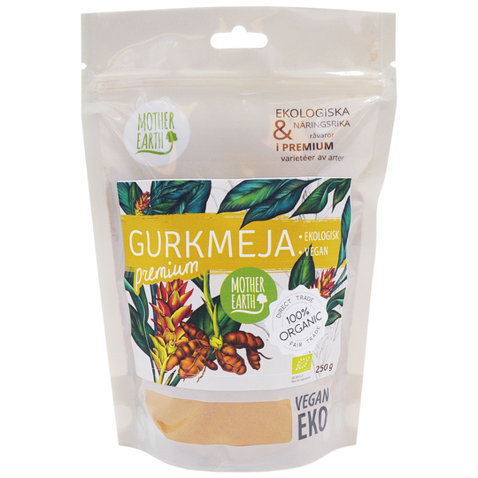 Mother Earth Gurkmeja Premium, 250g ekologisk