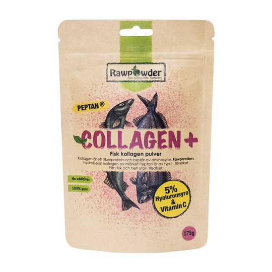 Rawpowder Collagen Plus, 175g marint pulver