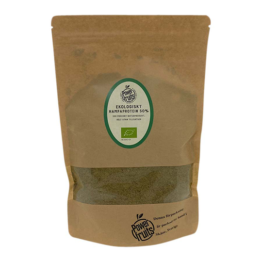 Powerfruits Hampaprotein, 500 g ekologisk