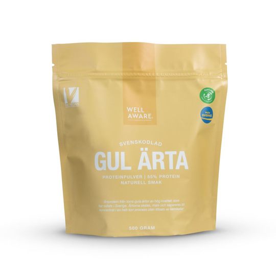 WellAware Gul Ärta Proteinpulver 500g